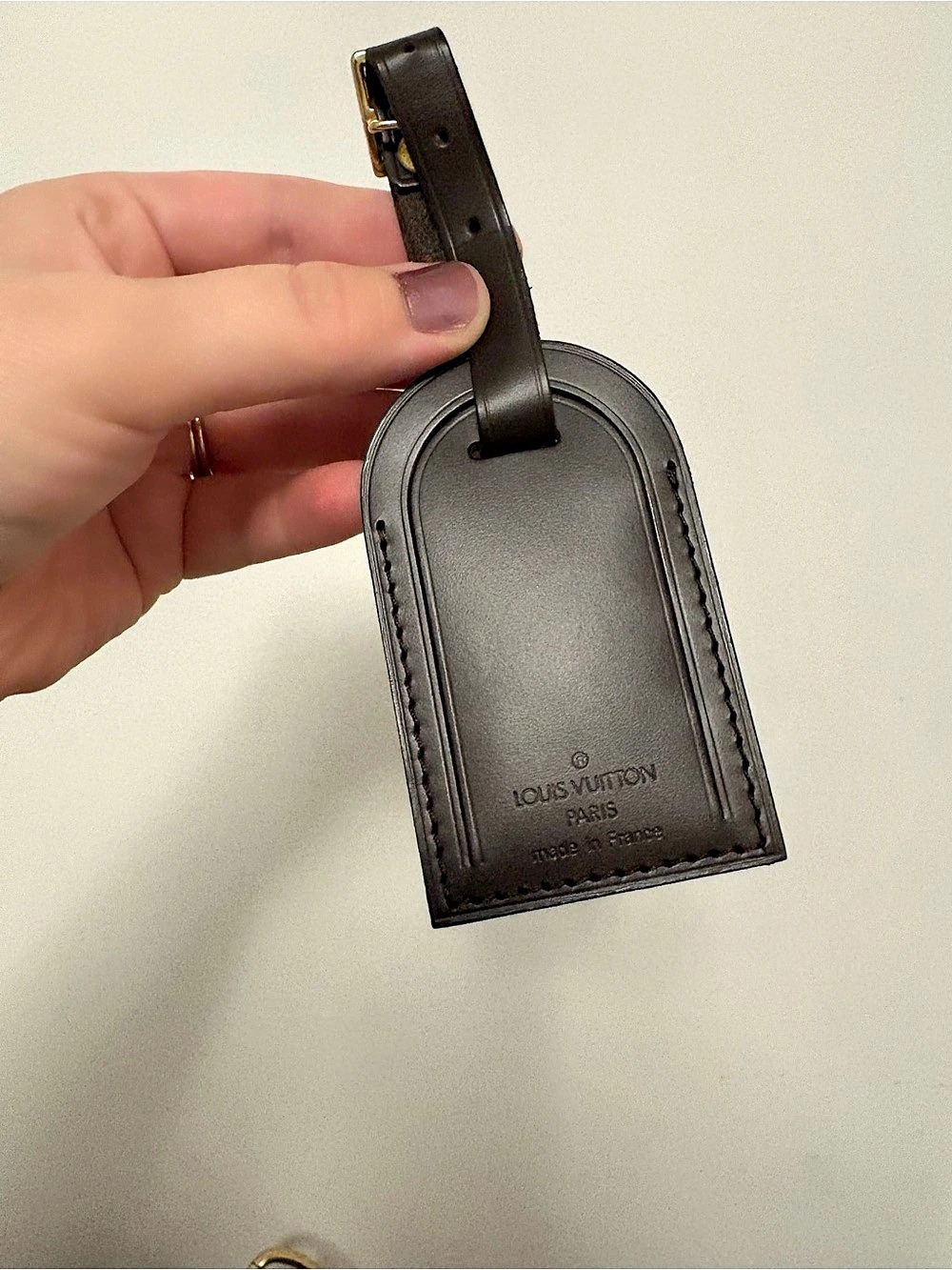 Louis Vuitton Leather Luggage Tag